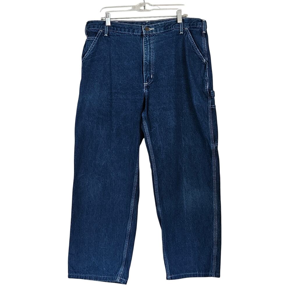 Carhartt Men's Carpenter Jeans B13 DST Sz 40X30 (38X29) Denim Workwear